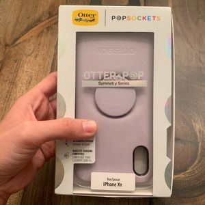 Otterbox Pop socket phone case iPhone XR purple
